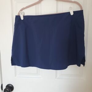 Asics Tennis/Pickleball Navy Blue Athletic Skirt with Shorts Size XL